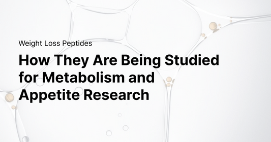 Weight Loss Peptides: How They Are Being Studied for Metabolism and Appetite Research