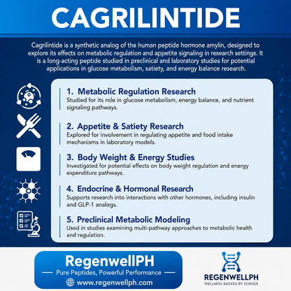Cagrilintide Peptide Philippines | Research Grade Laboratory Peptide Regenwell PH