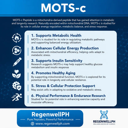 MOTS-C Peptide Philippines | Research Grade Laboratory Peptide Regenwell PH